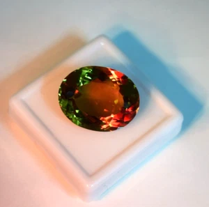 NEW!!! 12-14 CT Oval Cut Color Changing Alexandrite Certified Loose Gemstone - Picture 1 of 7