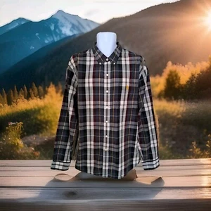 US Polo Association Shirt Mens XXL Plaid Cotton Polyester Long Sleeve Casual - Picture 1 of 12