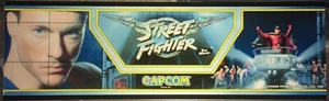 "Carpa arcade Street Fighter The Movie 26"" x 8" - Imagen 1 de 5