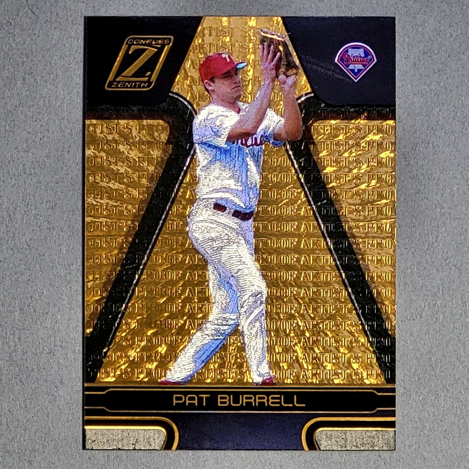 2005 Donruss Zenith - Artist's Proofs Gold #192 Pat burrell #d25/50 SSP Phillies - Image 1 of 1