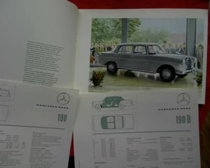 Mercedes Benz 190 & 190 D  original sales brochure - Picture 1 of 12