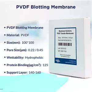 Membrana de transferencia Western Blot de nitrocelulosa NC 0,45 μm/0,2 μm NC - Imagen 1 de 16