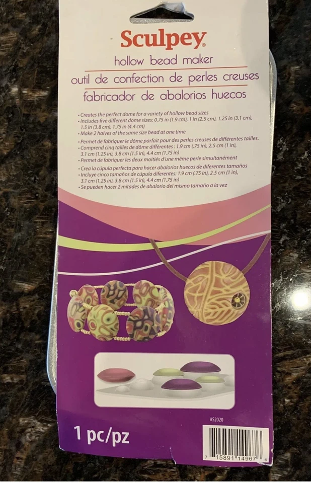 Polyform AS2020 Sculpey Hollow Bead Maker 157606