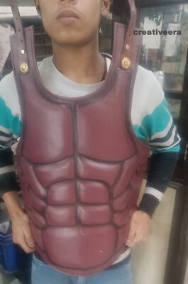 Disfraz Antiguo Medieval Nueva Armadura Pecho Larp Romano Marrón Juegos con disfraces Chaqueta Regalo Foto 1 de 4