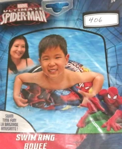 INFLATABLE SPIDERMAN - Swim Ring Float MARVEL COMICS for Pool - Picture 1 of 3
