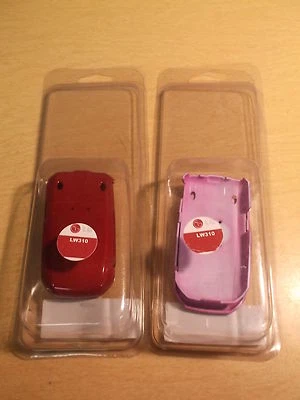 NUEVO Juego de 2 fundas para teléfono LG LW310 rosa intenso y rojo *ENVÍO GRATUITO* Foto 1 de 2