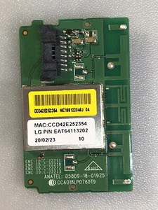 LG TV WIFI MODULE PN: EAT64113202 BN: LGSWFAC81 - Picture 1 of 1