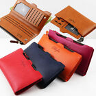Long Leather Women Wallet Clutch Envelope Bag Bifold Purse Cash Card Holder Gift