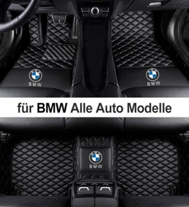 NachMaß Leder Auto Fußmatten für BMW X1 X2 X3 X4 X5 X6 X7 Alle SUV Auto Modelle - Picture 1 of 36