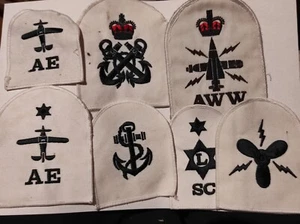 British Royal Navy specialist shoulder patches badge insignia military various - Imagen 1 de 8