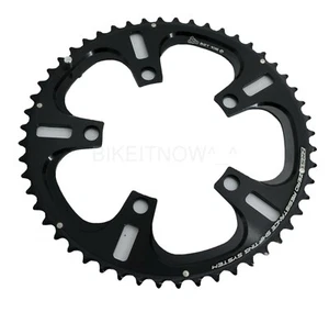 DRIVELINE Chainring 52T Road,CX Bike 7075/T6 BCD 110MM Black/Silver,2x10 Speed - Picture 1 of 5