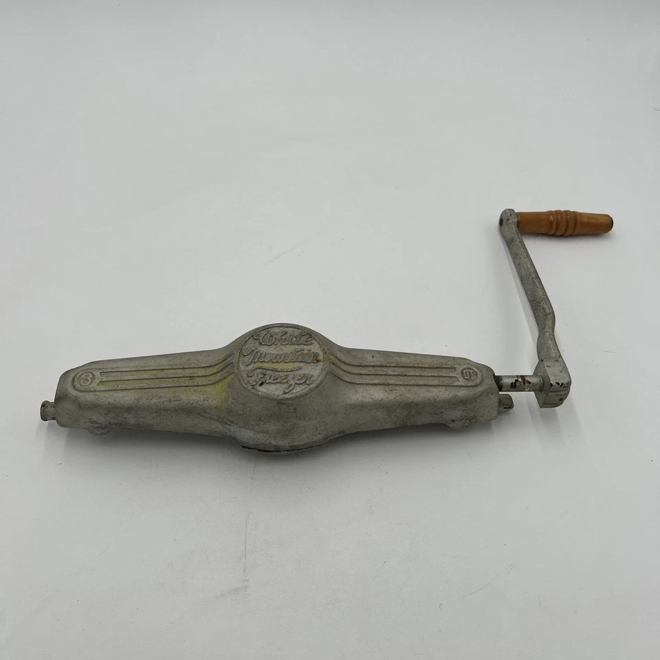 Heladera congeladora vintage White Mountain de 4 cuartos pieza manivela solamente Foto 1 de 4