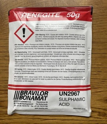 Bravilor Bonamat RENEGITE Coffee Machine Descaler Cleaning Powder 1 x 50g Sachet - Image 1 of 2