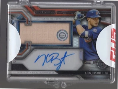 2016 Topps Strata Clearly Authentic Autograph Bat Relic Kris Bryant #CAAR-KB - Image 1 of 2