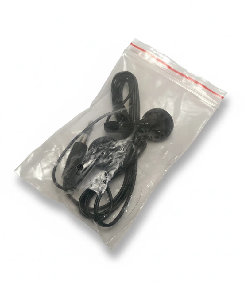 Dual 3.5mm Wired Stereo Headset Earbuds Universal Headphones Black - Image 1 of 1