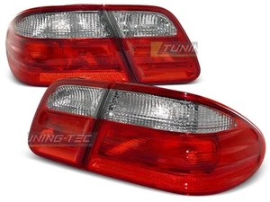 Coppia di Fari Posteriori per Mercedes W210 Classe E 1995-2002 Rosso Bianco IT L - Imagen 1 de 9
