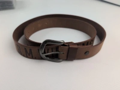 RM Williams Belt Mens Size 46/117  Brown Tan Leather Cowhide Wide Stone Hut 516 - image 1 of 4