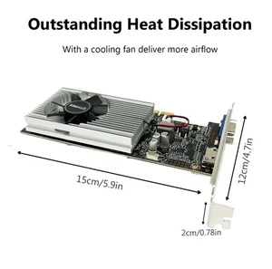 QTHREE GeForce GT 210 Graphics Card,1024 MB DDR3 64 Bit,HDMI,VGA,Low Profile ... - Picture 1 of 11