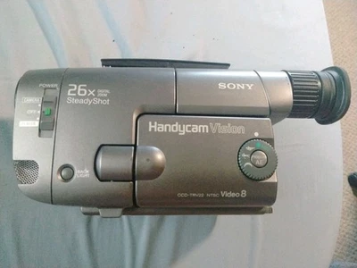 Sony Handycam Vision Steadyshot TRV 22 Camera No Battery, Recorder Stuck Open! - Image 1 of 4