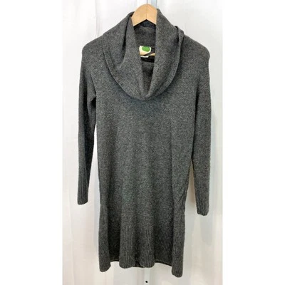 by ANTHROPOLOGIE Sonora Suéter Vestido Capucha Cuello Manga Larga Túnica Gris Talla XXS Foto 1 de 4