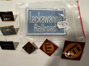 Vtg Erie Lackawanna Railroad Erie Lapel Pin lot of 7 - Picture 1 of 4