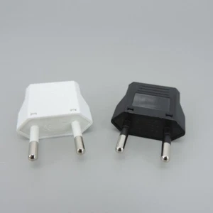 2Pin US To EU Plug USA To Euro Travel Wall AC Power Charger Adapter Converter - Picture 1 of 9