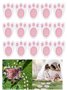 20cm Bunny Footprints Rabbit Feet for Kids Easter Party Games Bunny Feet 15PCS - Picture 1 of 10