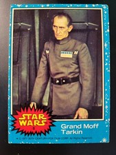 1977 Topps Star Wars blue series 1 Grand Moff Tarkin Card #8...