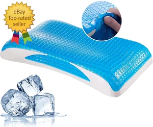 Almohada de gel de enfriamiento, almohada de gel de enfriamiento de espuma de memoria, espuma de memoria ortopédica de enfriamiento - Imagen 1 de 9