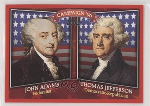 2008 Topps Historical Campaign Match-Ups John Adams Thomas Jefferson #HCM-1796