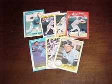 1981-91 George Brett Kansas City Royals Baseball Card Lot (7)