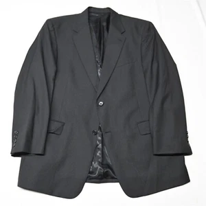 Daniel Cremieux 44R Black Stripe Loro Piana Wool Mens Blazer Sport Coat Jacket - Picture 1 of 12