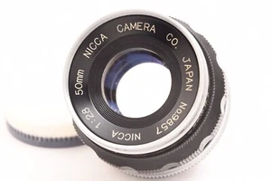 Lente de montaje en tornillo Leica nicca 5 cm 50 mm f2,8 f/2,8 #9857 kjm 240316 - Imagen 1 de 6