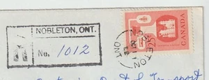 York County Nobleton Ontario Split Ring Cancel on a Registered Cover Circa 1962 - Picture 1 of 3