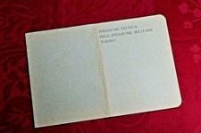 OPUSCOLO IDENTIFICATIVO AEROPLANI AERONAUTICA AVIAZIONE MILITARE TORINO WWI