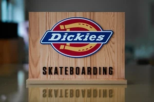 Dickies Skateboarding Wooden Skate Shop Sign 14" x 10" - Picture 1 of 4