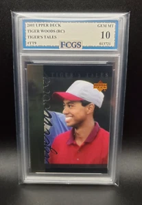 Tiger Woods #TT9 (2001) Upper Deck Tiger's Tales - Graded 10 [FCGS] GEM-MT - Picture 1 of 2