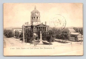 New Philidelphia Court House Ohio - Rotograph Postcard UNDB 1906 - Picture 1 of 2