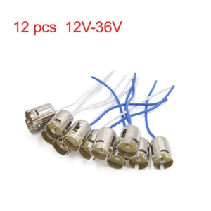 12pcs BA15s Turn Signal Light Bulb Wiring Harness Socket DC 12V-36V for Car - Picture 1 of 2