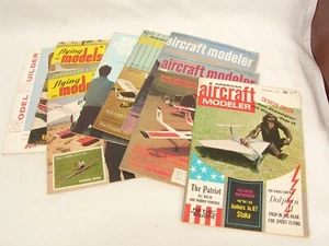 Lot of 8 Flying Model Airplane Magazines 1969-73 Aircraft Modeler Radio Control - Imagen 1 de 9