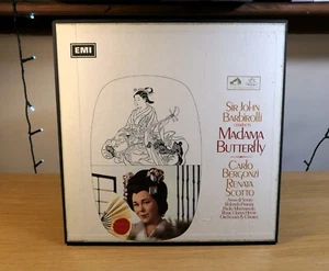 SAN 184-6 Puccini Madama Butterfly Sir John Barbirolli 3LP NM 1st White Angel - Picture 1 of 5