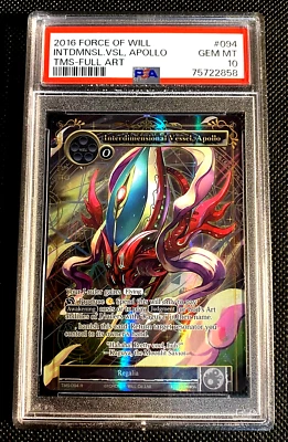 PSA 10 GEM MINT 2016 FULL ART APOLLO INTERDIMENTIONAL FORCE OF WILL TMS G0599 - Image 1 of 2