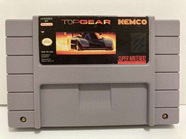 Cartucho Top Gear Super Nintendo Snes Jogo Game Corrida Fita