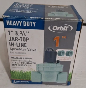Orbit Sprinkler System 1" & 3/4''Jar Top In-Line HD Sprinkler Valve 57465 - Picture 1 of 5