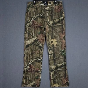 Mossy Oak Camo Pants Mens 36x34 (Fits 34x32) Break Up Infinity Hunting 5 Pocket - Picture 1 of 13