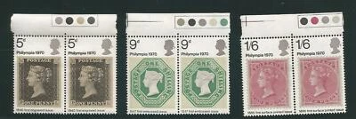 Great Britain 1970 Philympia Set Pairs With Colour Code Street Lights MH  - Image 1 of 2