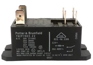 2 pezzi Potter&Brumfield T92P7D22-22 relè di alimentazione 6 pin - Foto 1 di 2
