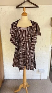 Vintage Marisa Martin Knightsbridge Polka Dot Dress & Top Set - Picture 1 of 12