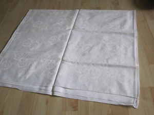 Schöne Tischdecke/Tafeltuch aus Damast, DDR 140 x 120 cm - Bild 1 von 6