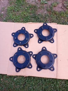 PAIR OF VINTAGE VW WIDE 5 to GM 5 x 4.75" HEAVY DUTY WHEEL ADAPTERS w/ LUG NUTS. - Picture 1 of 4
